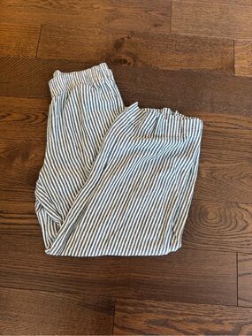 Stripe linen pants